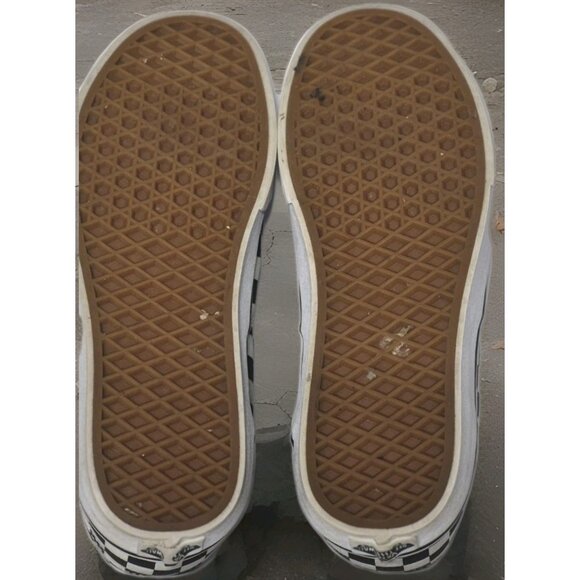 Men's VANS  Black /White  Checkerboard Canvas Sneakers Shoes Women's Size 10 - Picture 7 of 8